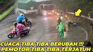 Astagfirullah !!! Sitinjau Lauik Hari ini Tiba Tiba kacau !!! Pemotor Kesulitan Karna Hujan Deras