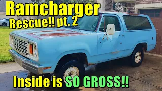 1978 Dodge Ramcharger 4x4 Rescue! Part 2 Interior Strip and Clean