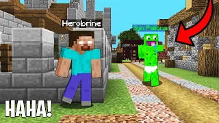 HEROBRINE TROLL na SYNIE PALIONA w Minecraft!  *uciekł z palionowa*