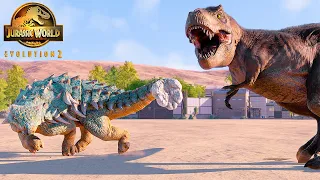 Animations of Powerful Bumpy the Ankylosaurus Killing All Dinosaurs 🦖 Jurassic World Evolution 2