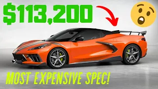 BUILT THE MOST EXPENSIVE CONVERTIBLE 2020 C8 CORVETTE SPEC! - $46,000 in options