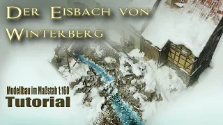 Gestaltung eines Gebirgsflusses im Winter / Scale: N (1:160)