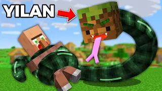 Minecraft ama YILANA DÖNÜŞÜYORUM