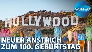 Hollywood wird 100! Neuer Glanz für den bekanntesten Schriftzug der Welt | Galileo | ProSieben