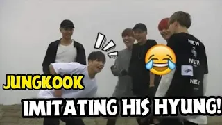 BTS JUNGKOOK Imitating His Hyung! So  Cute ❤️