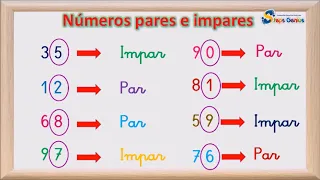 números pares e impares