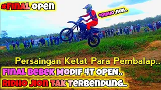 FINAL Bebek Modif 4T OPEN Ridho Jion Tak Terbendung Dari Start Sampai Finish Sircuit ZMS KM24 MAHATO