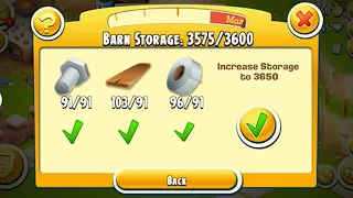 Hay Day | Level 116 | Increase Barn Storage to 3650