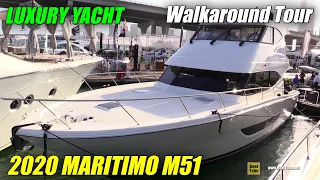 2020 Maritimo M51 Luxury Yacht - Walkaround Tour - 2020 Miami Yacht Show