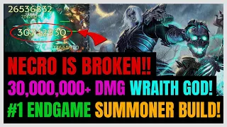 30,000,000 NUKE COMBO! New SSS-Tier ENDGAME Wraith Lord Necromancer Build! 1000+ Corruption Ready!