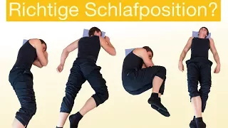 Schlafposition 😴Welche ist die richtige für Sie? Welche sollten Sie vermeiden?