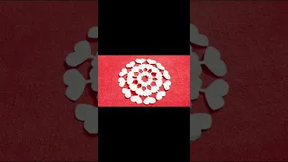 DIY how to Make Paper Snowflakes easy tutorial origami craft. design ideas #shorts #shortsvideo