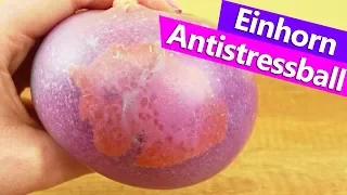 DIY Einhorn Antistressball | Glibbi & Schleim mit Unicorn Effekt | Super schöner mit Glitzer