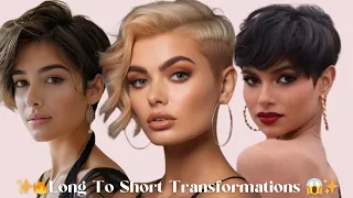 Watch Her Enter Her Short Hair Era - Haircut Transformations You'll Adore