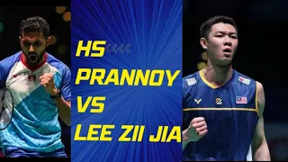 Badminton Asia championship HS PRANNOY vs Lee Zii Jia 2023 highlights