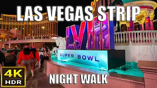 Las Vegas Strip Night Walk - February 2024