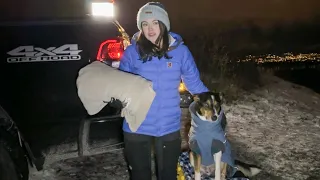 Winter Truck Camping w/ an Electric Blanket in 15°F (-10°C)