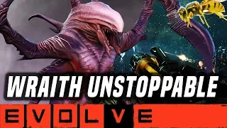 WRAITH IS UNSTOPPABLE!! Evolve Gameplay Satage Two (NEW EVOLVE 2019 Monster Gameplay)