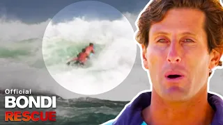 Lifeguard Rescue in MASSIVE Surf