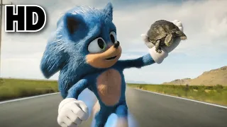 SONIC Makes An Turtle Laugh With His Speed - Funny Scene - SONIC(THE HEDGEHOG)(2020)