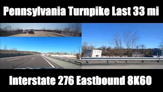 Interstate 276 Eastbound 8K60 Combined Split Screen Video