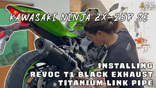 Kawasaki Ninja ZX-25R finally gets the Revoc T1 with titanium link pipe exhaust