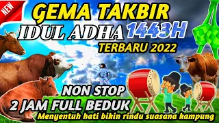 2 JAM • GEMA TAKBIRAN IDUL ADHA 2023 FULL BEDUK NON STOP | TAKBIRAN SEDIH PALING MERDU 1444H