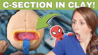 ObGyn Reacts: Playdough C-Section