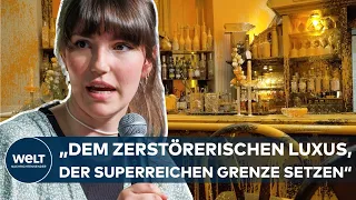 FARBATTACKEN GEGEN SUPERREICHE: Letzte Generation versprühen orange Farbe in Sylter Luxushotel