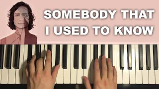 How To Play - Somebody That I Used To Know (Piano Tutorial Lesson) by Gotye feat. Kimbra