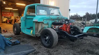 The complete 1968 D100 Sweptline Frame & 4 speed Big Block swap // Floyds Mayhem Garage Ep. 29