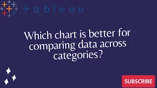 Tableau Daily #31 Which chart is better for comparing data across categories?