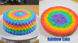 🌈 Rainbow Cake Recipe | One Pan Rainbow Cake | Easy Recipe
