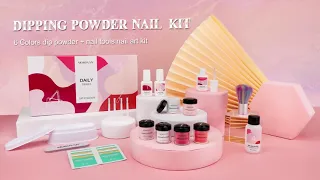 Morovan dipping powder kit | How to do dip powder for beginners | ✨Morovan nail kit