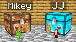 Mikey Poor vs JJ Rich HOUSE INSIDE CHEST Survival Battle in Minecraft (Maizen)