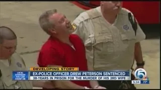 Ex-police officer Drew Peterson sentenced