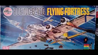 airfix old tool B17 flying fortress part 8. raised detail, and needs filling!