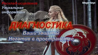 ДИАГНОСТИКА 🔥Ваши ЗАЩИТЫ☀🍀☀Есть ли НЕГАТИВ в пространстве⚡⚡⚡