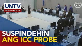 PH, hiniling sa appeals chamber ng ICC na suspindehin ang pag-iimbestiga sa bansa