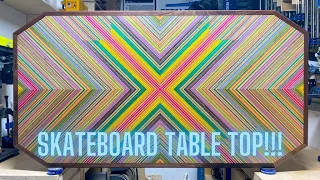 TABLETOP MADE OUT OF 28 SKATEBOARDS!