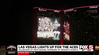 Las Vegas resorts celebrate Aces after back-to-back WNBA championship win