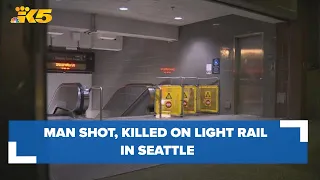 Man shot and killed on lightrail train in Seattle