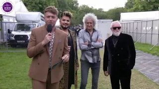 Queen Interview before performing at the Platinum Jubilee Party at the Palace 2022