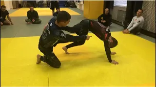 Свип из X-Guard NO GI ( Лев Гладких )