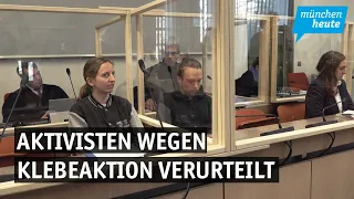 Urteil gefällt - drei Aktivisten wegen Klebeaktion verurteilt