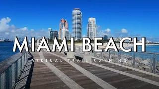 Virtual Trail Running in Miami Beach #2 - Art Deco District to South Point Park to Marina