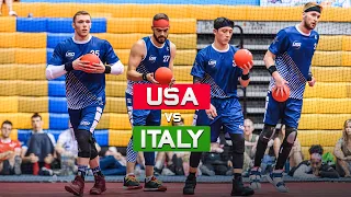 USA vs Italy Match Highlights | 2019 Dodgeball World Championships | Day 2