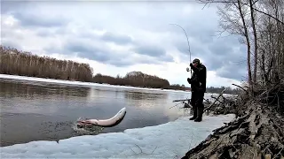 ПОКА ЭТО ЛУЧШАЯ РЫБАЛКА В ЭТОМ ГОДУ. В этой реке полно рыбы. Рыбалка в апреле