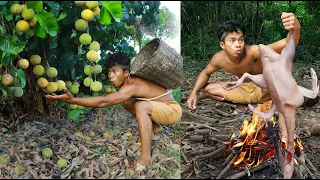 Survival In The Rainforest - santol & goose Eating deliciou