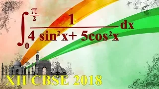 Q59 Class 12 Maths integrate(0)to(π/2) of 1/(4 sin^2 x + 5 cos^2 x) Imp. Ques For CBSE Board Exam